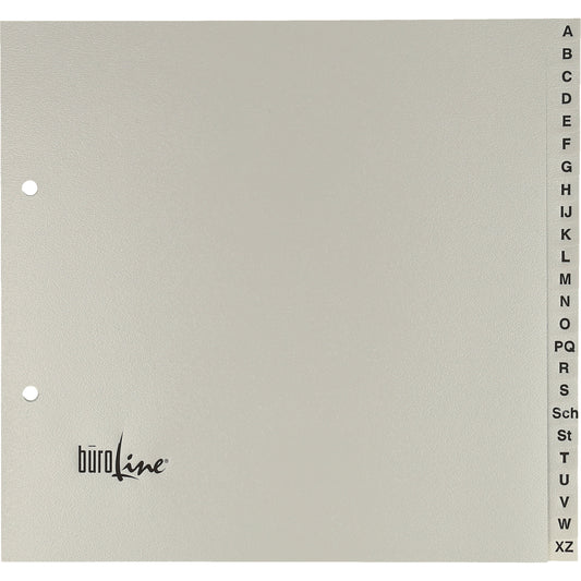 BÜROLINE Register PP A4 3/4 H. 40958 grau A-Z 20-teilig