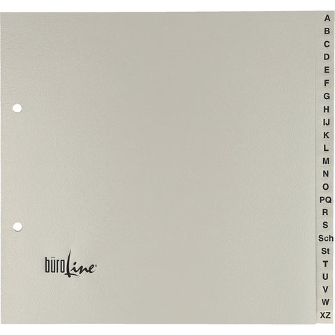 BÜROLINE Register PP A4 3/4 H. 40958 grau A-Z 20-teilig