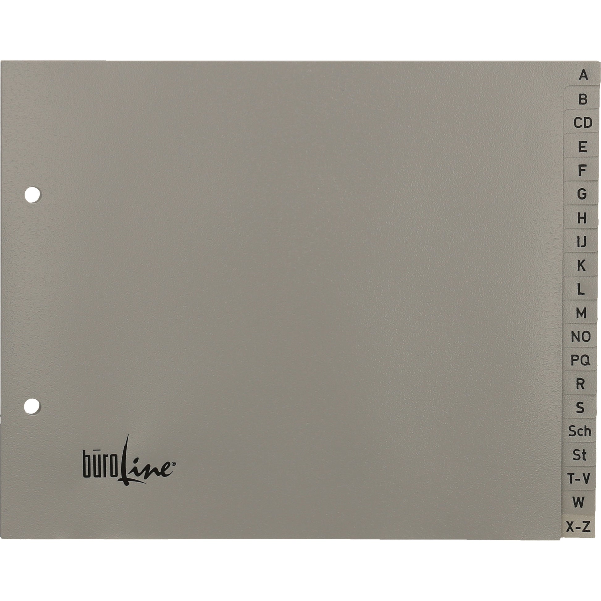 BÜROLINE Register PP A-Z 1/2 H. 40963 grau 20-teilig