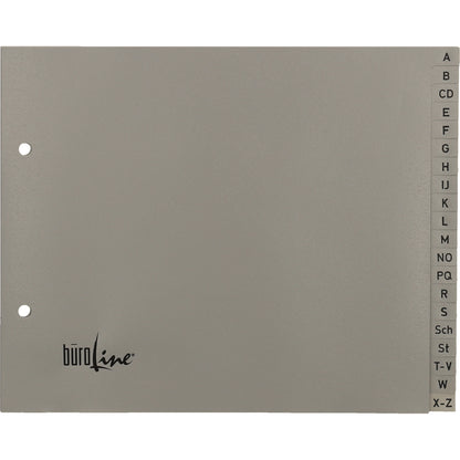 BÜROLINE Register PP A-Z 1/2 H. 40963 grau 20-teilig