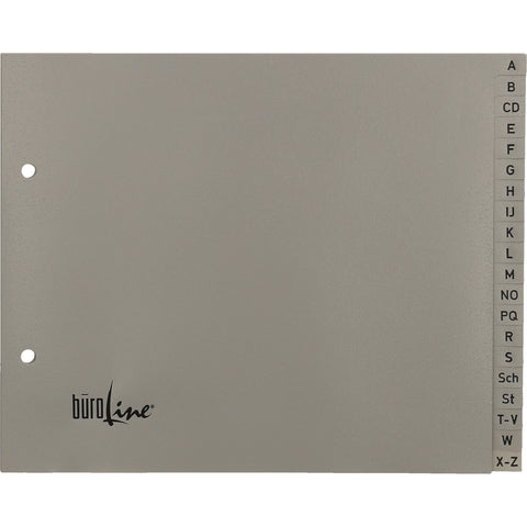 BÜROLINE Register PP A-Z 1/2 H. 40963 grau 20-teilig