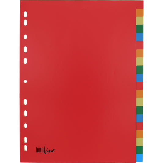 BÜROLINE Register PP bunt A4 40985 bunt 20-teilig