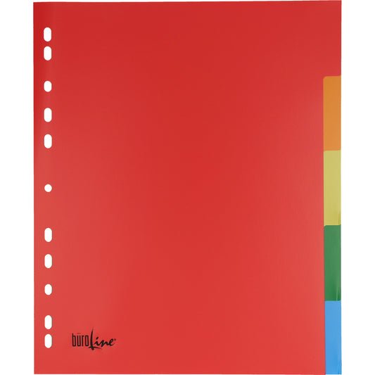 BÜROLINE Register PP A4+ 40988 bunt 5-teilig