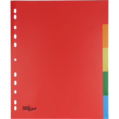 BÜROLINE Register PP A4+ 40988 bunt 5-teilig