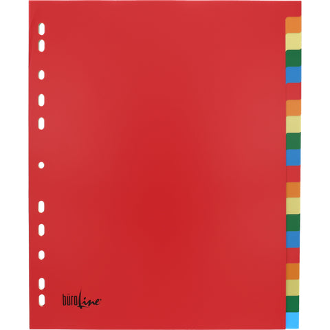 BÜROLINE Register PP A4+ 40992 bunt 20-teilig