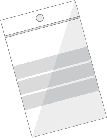 BÜROLINE Pressverschl. Beutel 75×90mm 422075 transp. 10 Stck.