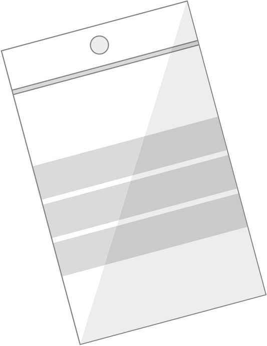 BÜROLINE Pressverschl. Beutel 75×90mm 422302 transp. 100 Stck.