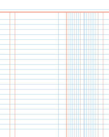 BÜROLINE Heft E5 533875010 2 Kolonnen 90g