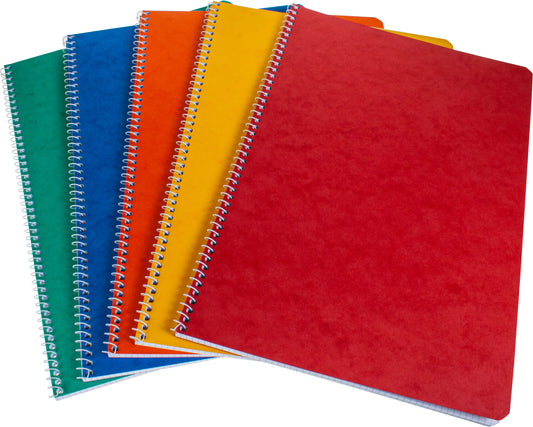 BÜROLINE Spiralheft ass. A4 540290 kariert, 4mm, 80g 72 Blatt