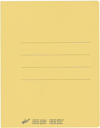BÜROLINE Einlagemappe Recycling A4 603445 gelb 240g/m2 100 Stück