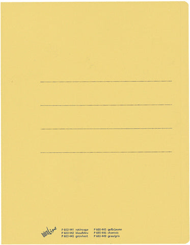 BÜROLINE Einlagemappe Recycling A4 603445 gelb 240g/m2 100 Stück