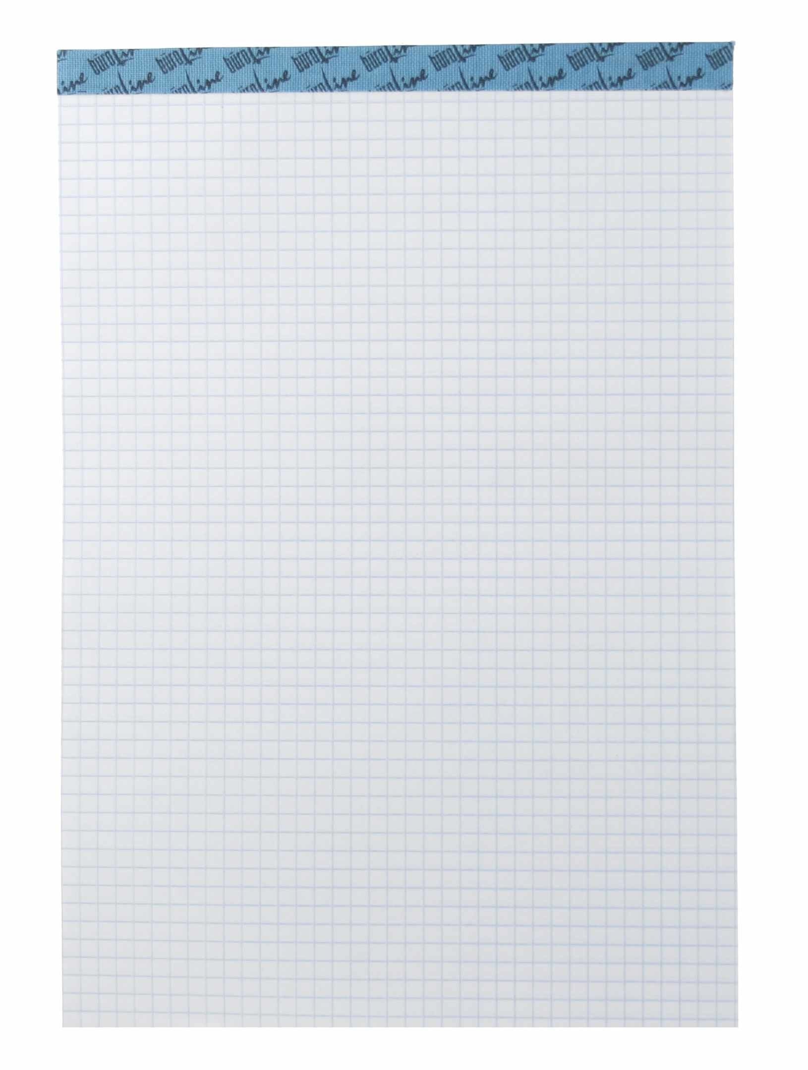 BÜROLINE Büroblock weiss A6 725269 kariert, 70g, 4mm 100 Blatt