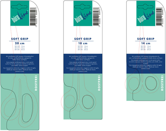 BÜROLINE Schere SoftGrip 14cm E-30250 ECO rostfrei