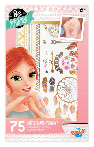 BE TEENS METALLIC TATTOOS X75