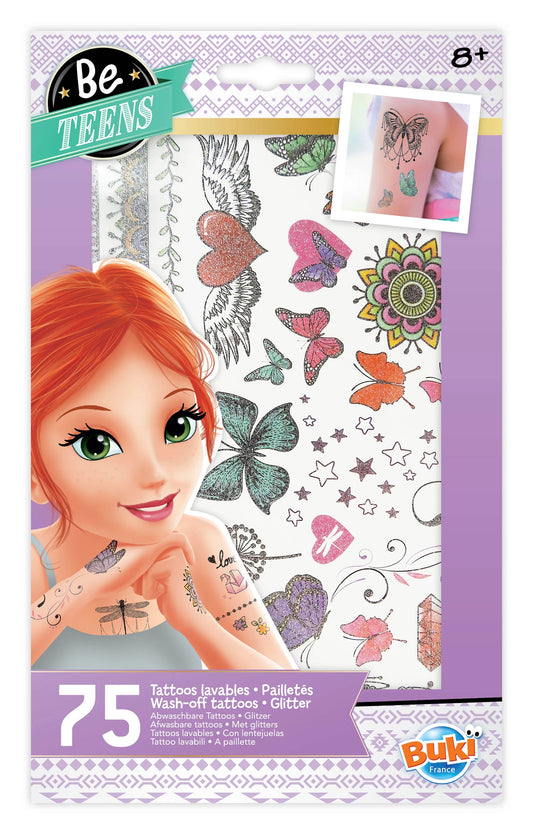 BE TEENS GLITZER-TATTOOS X75