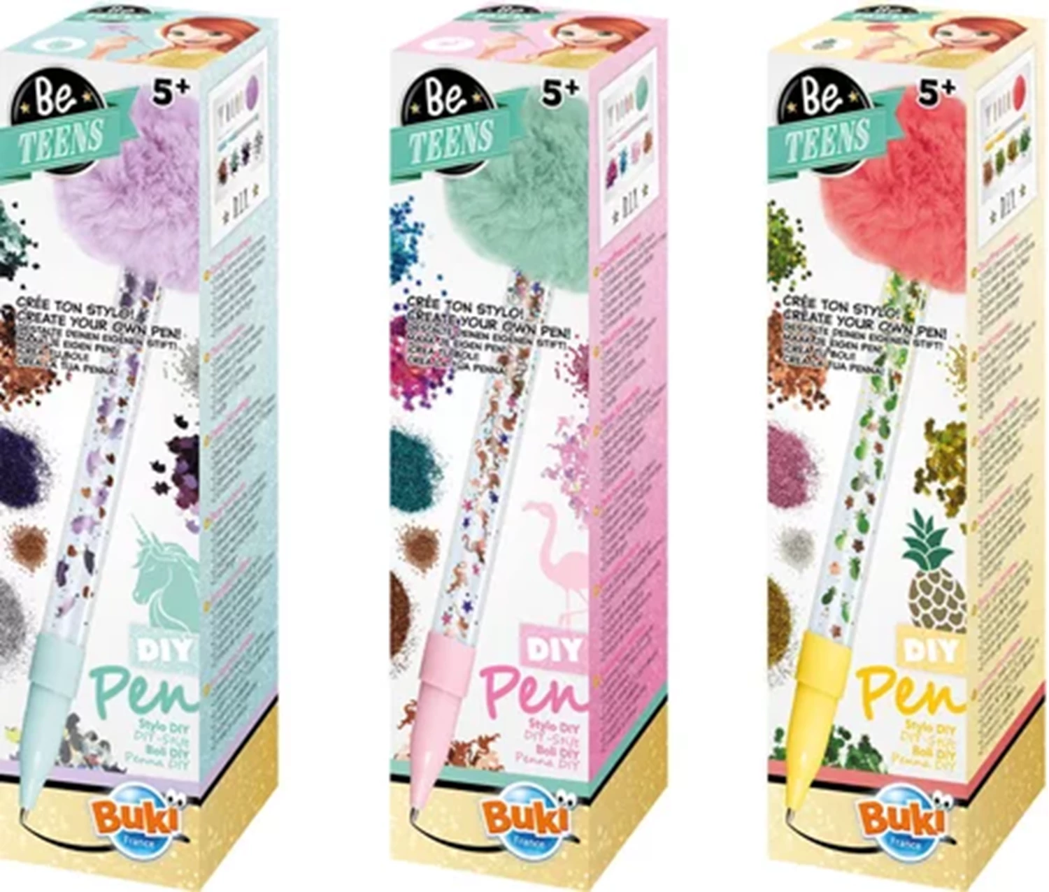 BE TEENS STYLOS DISPLAY 12PCS (FR-DE-IT-EN-ES-NL)