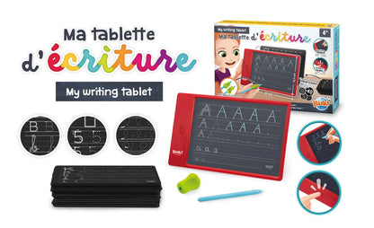 MA TABLETTE D'ECRITURE JUNIOR (FR-DE-IT-ES-NL-EN)