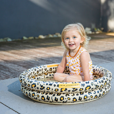 Swim Essentials | Baby Pool 60cm | Beige Leopard