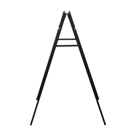Kundenstopper Alu Classic mit Logoschild, DIN A1, Schwarz, Outdoor