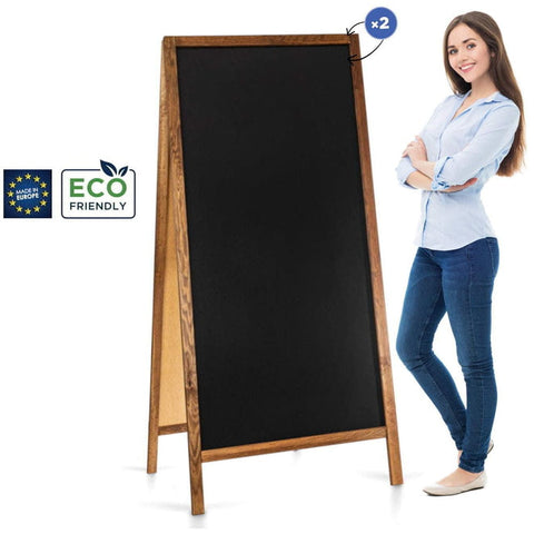 XXL Holz Kundenstopper "ColorFrame" 160x72cm, Indoor
