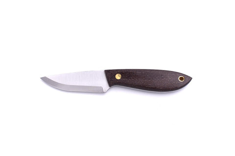 Bobtail 80 - Bison Micarta- Scandi - Leather