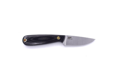 Necker 70 - BlackMicarta - Flat - Leather