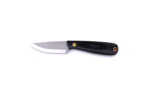 Necker 70 - BlackMicarta - Scandi - Leather