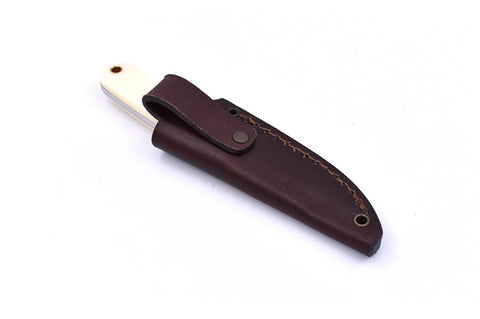 Necker 70 - IvoryMicarta - Flat - Leather