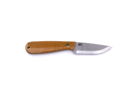 Necker 70 - MustardMicarta - Scandi - Leather