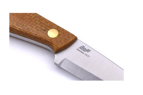 Necker 70 - MustardMicarta - Scandi - Leather