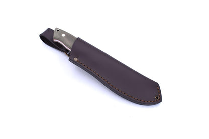 Nessmuk 125 - GreenMicarta - Scandi - Leather