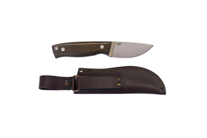 Skinner 90 - GreenMicarta - Flat - Leather