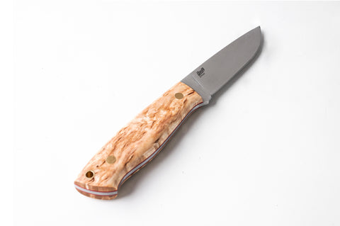 Trapper 95 - Curly Birch - Flat - Firesteel