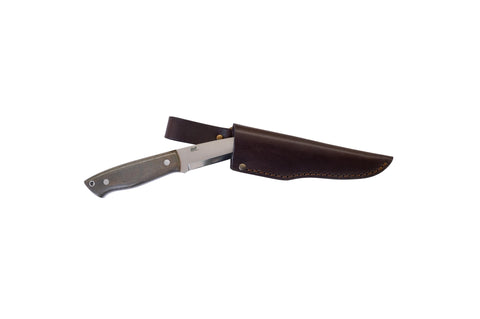 Trapper 95 - GreenMicarta - Scandi - Leather