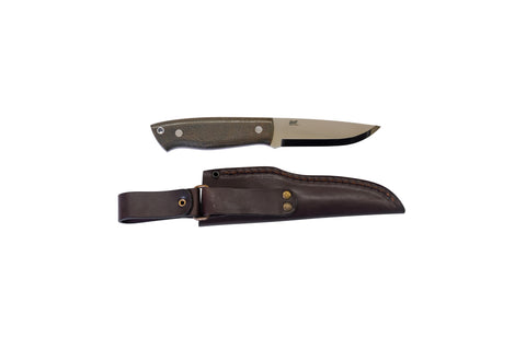 Trapper 95 - GreenMicarta - Scandi - Leather