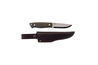 Trapper 95 - GreenMicarta - Scandi - Leather