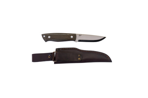 Trapper 95 - GreenMicarta - Scandi - Leather