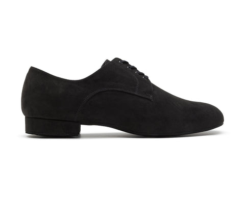 Noble Tanzschuhe in Schwarz Wildleder