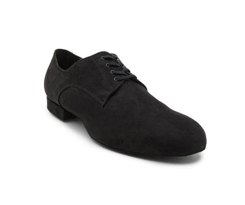 Noble Tanzschuhe in Schwarz Wildleder