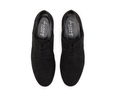 Noble Tanzschuhe in Schwarz Wildleder