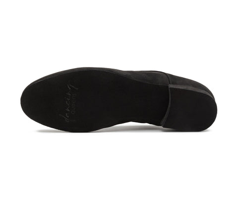 Noble Tanzschuhe in Schwarz Wildleder