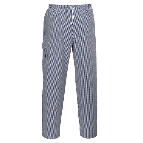 Portwest C078 Hose – Blaues Karo – strapazierfähige Arbeitshose