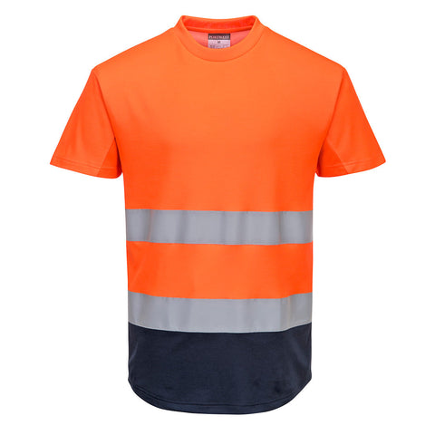 Zweifarbiges Mesh T-Shirt – mit Firmenlogo besticken oder bedrucken