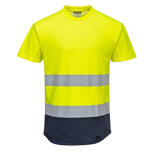 Portwest C395 Shirt – Gelb/Marine – bequem & funktional