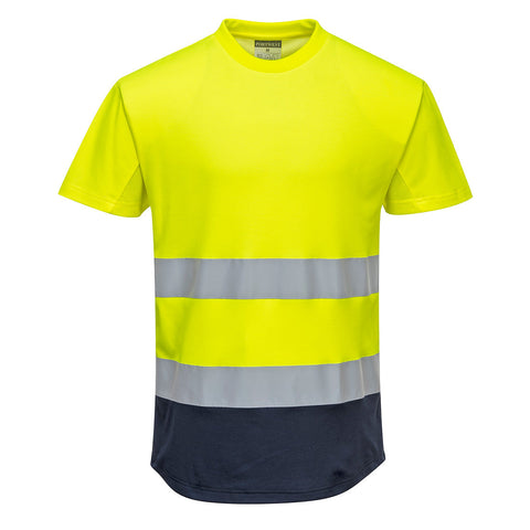 Portwest C395 Shirt – Gelb/Marine – bequem & funktional