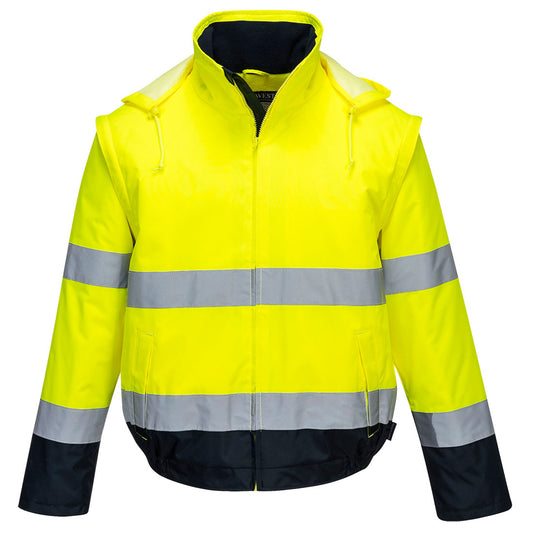 Portwest C464 Arbeitsjacke – Gelb/Marine – robust & funktional