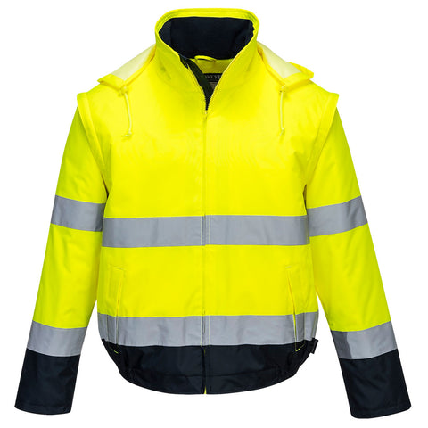 Portwest C464 Arbeitsjacke – Gelb/Marine – robust & funktional