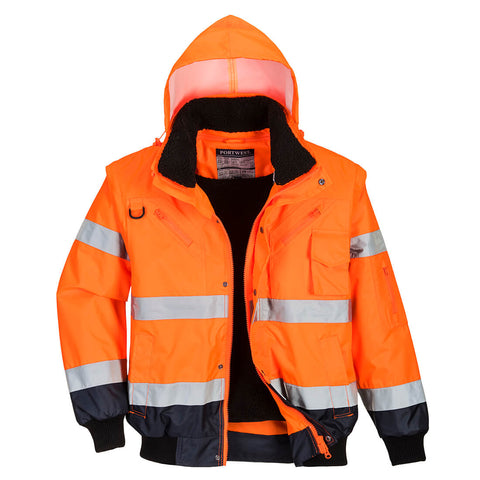 Kontrast-Warnschutz-Pilotjacke