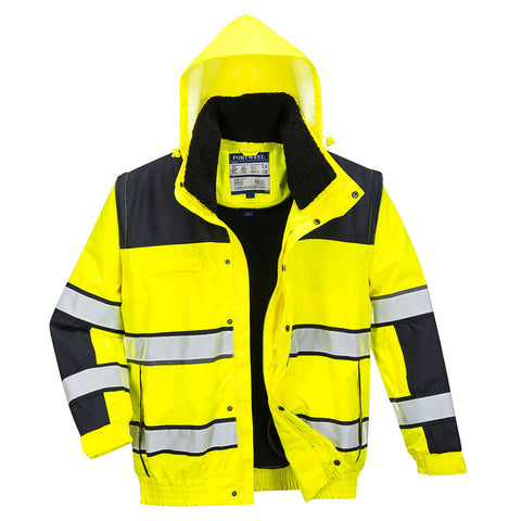 Portwest C466 Arbeitsjacke – Gelb/Schwarz – robust & funktional