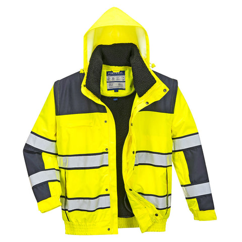 Portwest C466 Arbeitsjacke – Gelb/Marine – robust & funktional